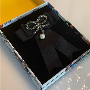Erdem x H&M Bow Brooch with Rhinestone & Pearl